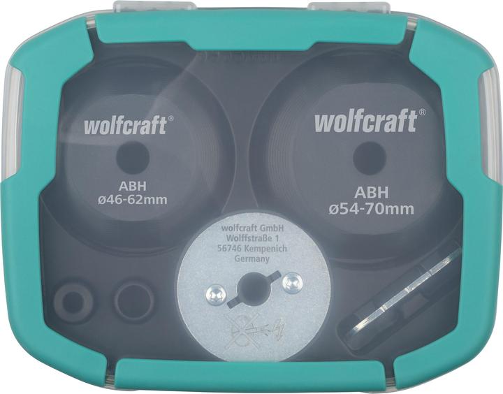 Produktbild wolfcraft wolfcraft 1 Aufbohrhilfeset Ø35-70mm (70 mm)