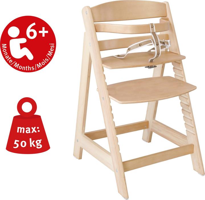 Image du produit Roba Chaise haute d'escalier avec réducteur de siège Little Stars (Chaise haute)