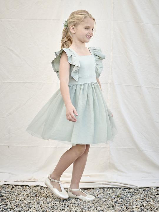 Produktbild Vertbaudet Festliches Mädchen Volantkleid, Musselin & Tüll (92)