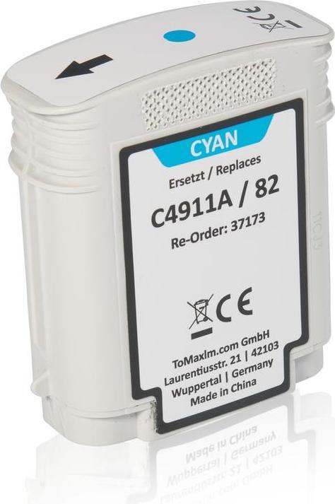 Image du produit Inkadoo Cartouches d'impression compatibles avec HP C4911A / 82 Cartouche de tête d'impression, cyan Cyan (C)