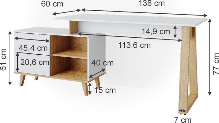 Image du produit Vicco Nautica (138 x 40 x 76 cm)
