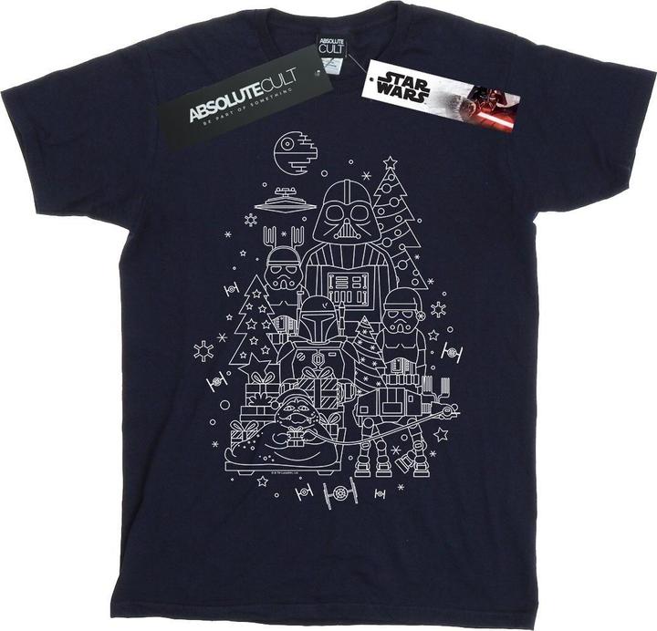 Immagine prodotto Star Wars Empire Christmas Maglietta Ampia Donna (M)