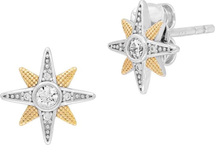 Actual product image Engelsrufer Newstar Bicolour Stud Earrings (925 silver, Coloured stone)