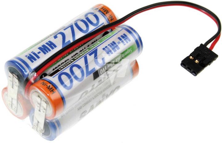 Sanyo receiver battery 2700 mah 4.8 volt cube (4.80 V, 2700 mAh)