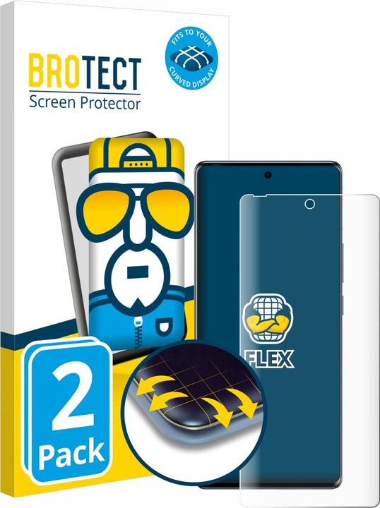 Produktbild BROTECT Full-Cover Displayschutz (2 Stück, Tecno Spark 20 Pro)