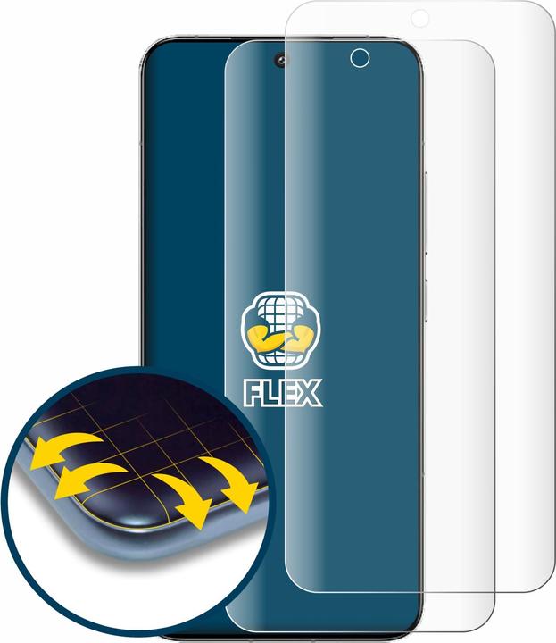 Actual product image BROTECT Fullscreen Protective Film Screen Protector Film Clear Transparent (2 Piece, Xiaomi 15)
