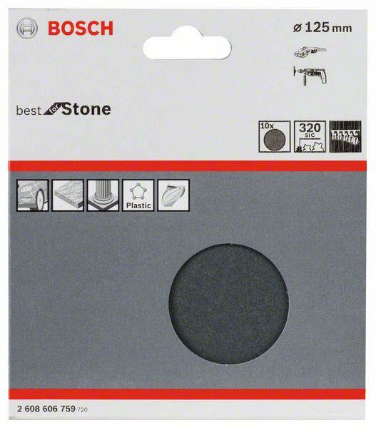 Immagine prodotto Bosch Professional Zubehör Foglio abrasivo PRO F355, 125 mm, G320 (320)