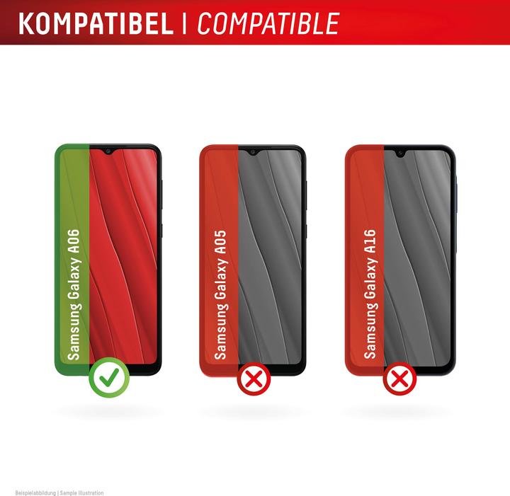 Actual product image Displex Real Glass, 2D Panzerglas (1 Piece, Samsung Galaxy A06)