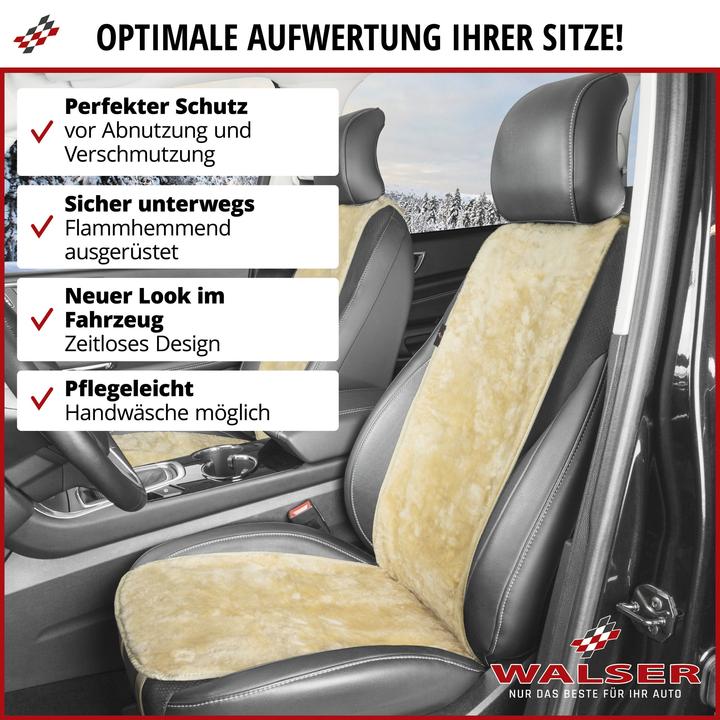 Immagine prodotto CarComfort Sitzaufleger aus Lammfell Cosmo anthrazit 12-14 mm Fellhöhe