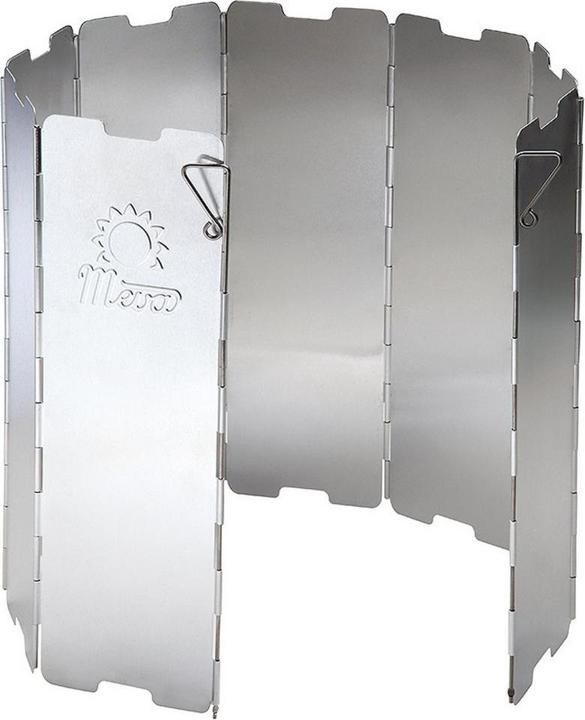 Image du produit Meva Bouclier anti-vent pour un brûleur de poêle de camping - argent