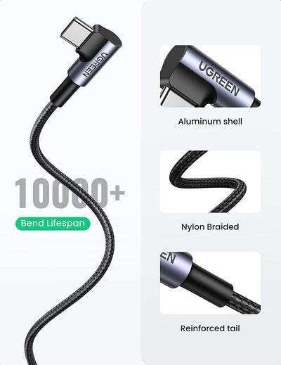 Image du produit Ugreen Câble de données USB-C coudé vers USB-A 2.0 A (2 m, USB 2.0)