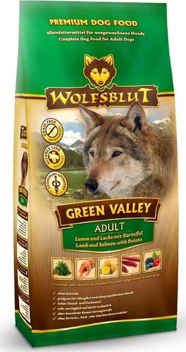 Immagine prodotto Wolfsblut Cibo secco per cani Green Valley Adult, 12.5 kg (Adulto, 1 pz., 12500 g)