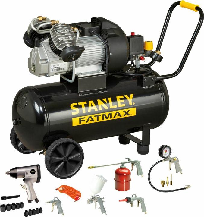Immagine prodotto Stanley OLIO PER COMPRESSORI. 50L FMXCM0083E DV2 FATMAX NERO 400/10/50 + SET (50 l)