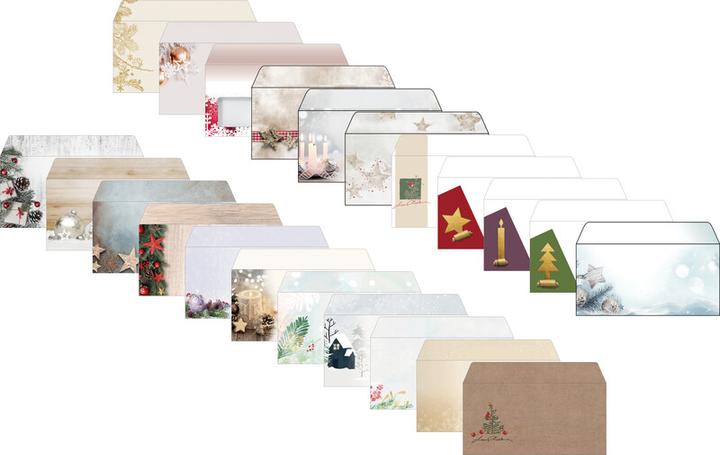 Actual product image Sigel Christmas envelopes (11 x 22 cm, 25 x)