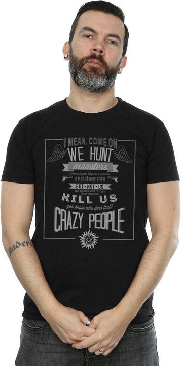 Immagine prodotto Supernatural Crazy People Maglietta Uomo (S)