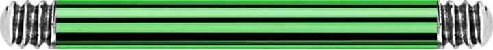 Image du produit Star Piercing Barre Micro Barbell verte (sans laiton, Titane G23)