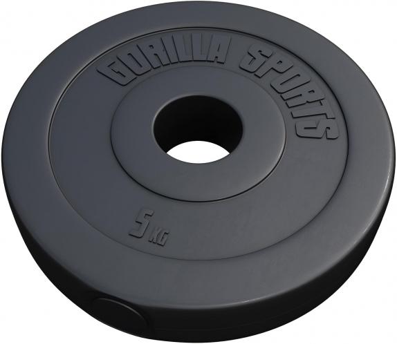 Gorilla Sports Hantelscheibe Olympia 50/51mm (1 x 5 kg)