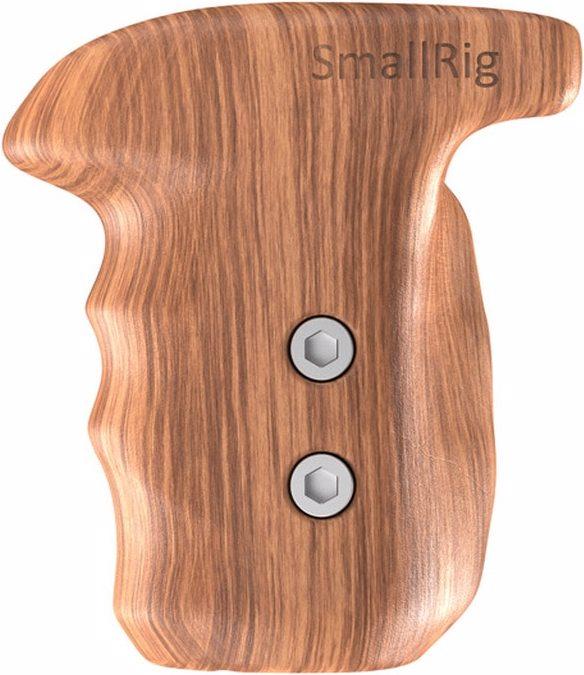Image du produit SmallRig Poignée en bois du côté gauche avec la rosette d'arrivée (Poignée)