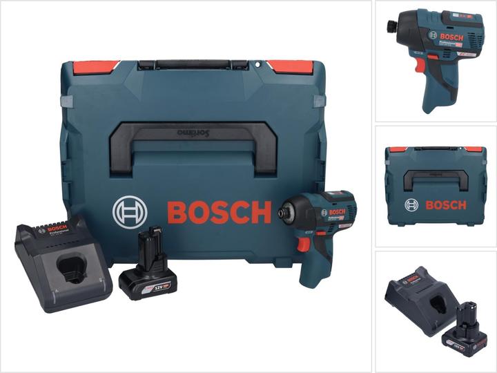 Produktbild Bosch Professional Bosch GDR 12V-110 Professional Akku Drehschlagschrauber 12 V 110 Nm 1/4" Brushless + 1x Akku 6,0 Ah (Akkubetrieb)