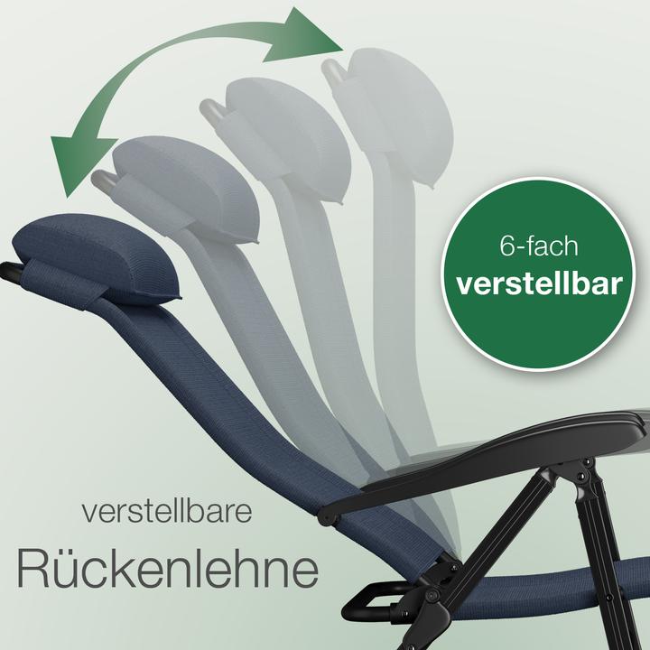 Immagine prodotto Aktivshop Klappstuhl aktiv Camping mit Beinauflage