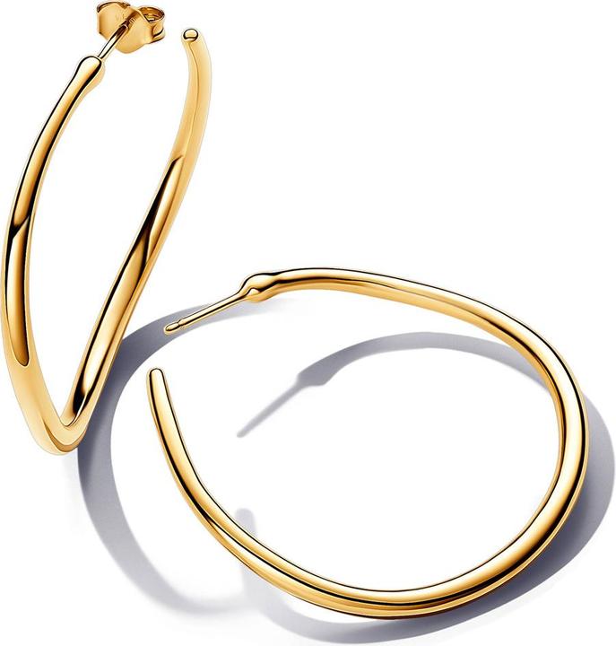 Produktbild Pandora Organisch Geformte 42 mm Offene Ohrringe (Metall, Vergoldet)