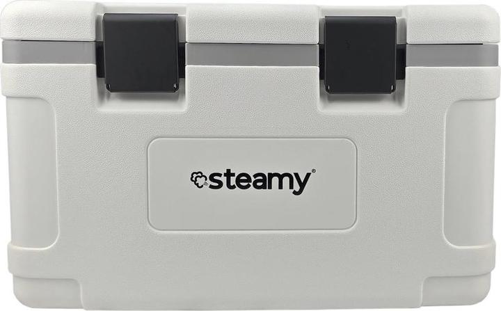Steamy Marine 35 - mittelgrosser Cool Box - Maritime Cool Box - 35 Liter - Weiss (SCM35) (35 l)