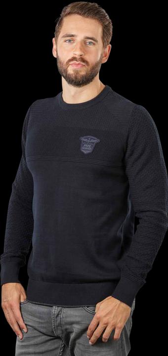 Pme Legend Round Neck Pullover Structure Knit Salute