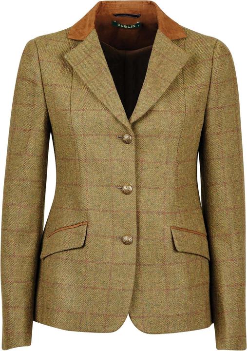 Dublin eng anliegende reitjacke it wildlederkragen, daen albany tweed (M)