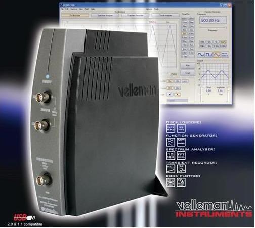 Immagine prodotto Velleman PCSGU250 PC Measurement Lab, USB (Oscilloscopio)