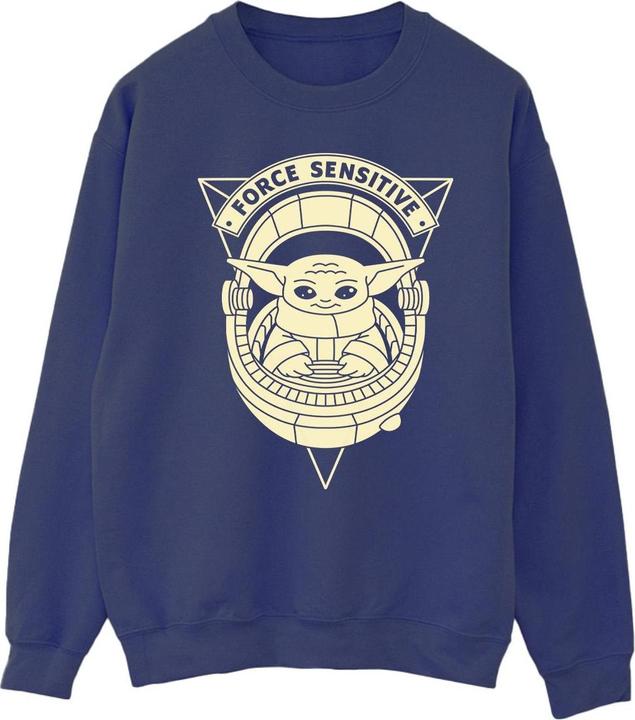 Actual product image Star Wars Mens The Mandalorian Grogu Force Sensitive Sweatshirt (XXL)