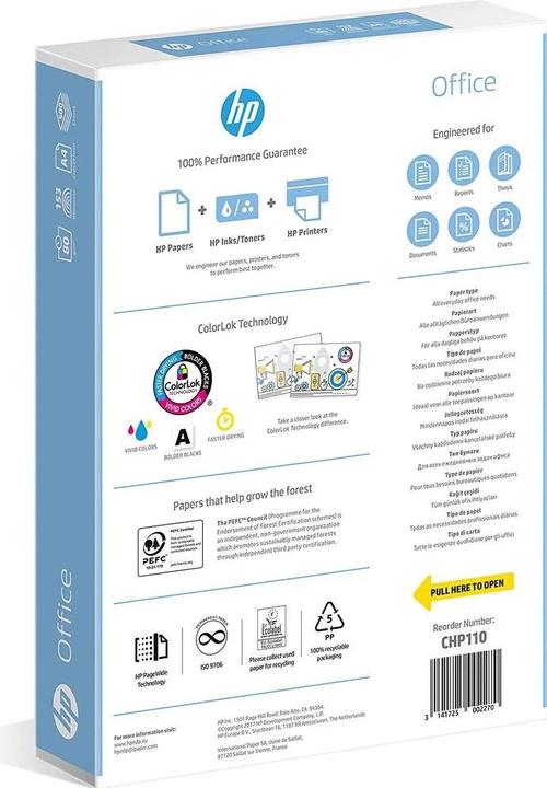 Image du produit HP Bureau (80 g/m², 500 x, A4)