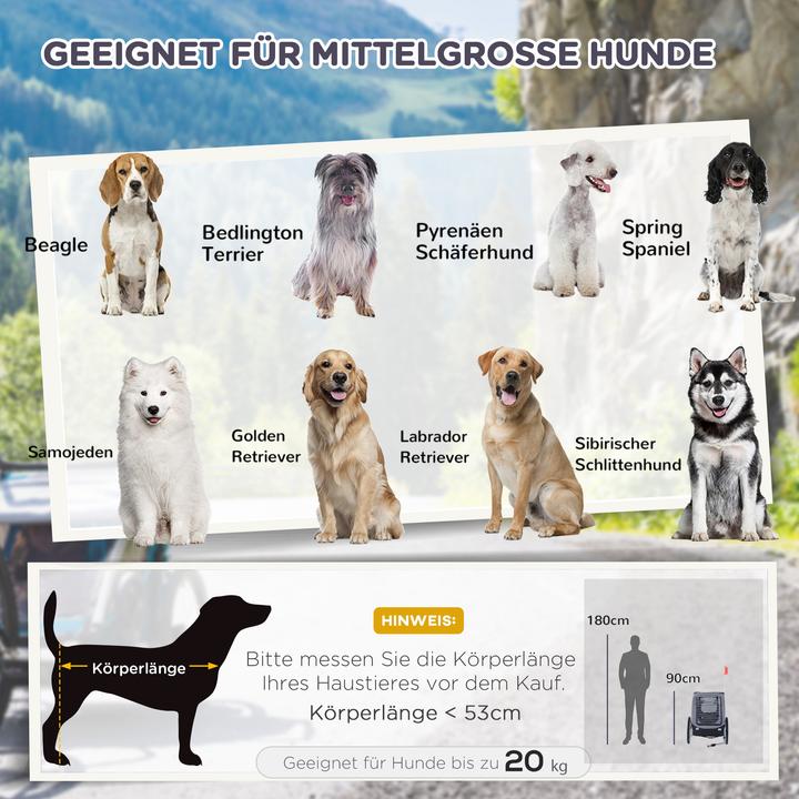 Actual product image PawHut Bicycle trailer for dogs