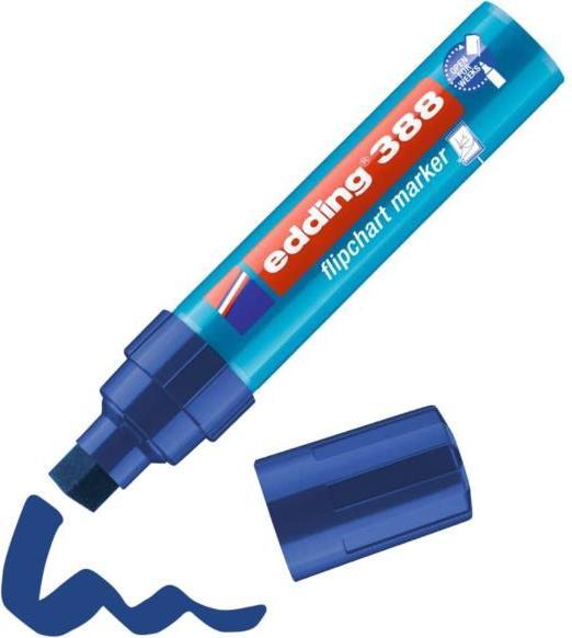 Immagine prodotto Edding Confezione 10 Marcatori Flipchart Base Acqua (Blu, 12 mm, 10 x)