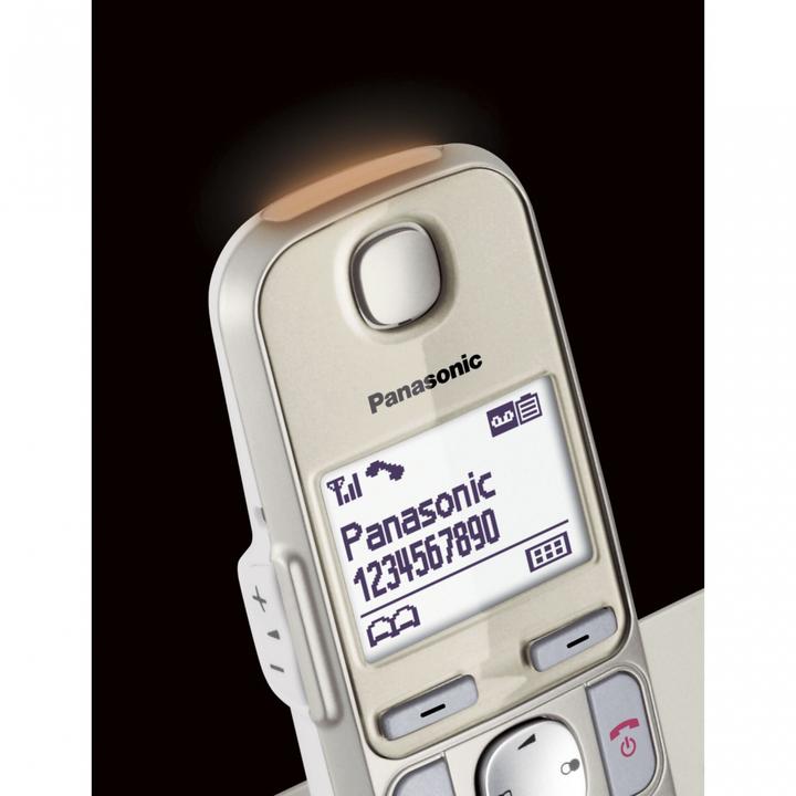 Actual product image Panasonic KX-TGE262GN Duo champagne