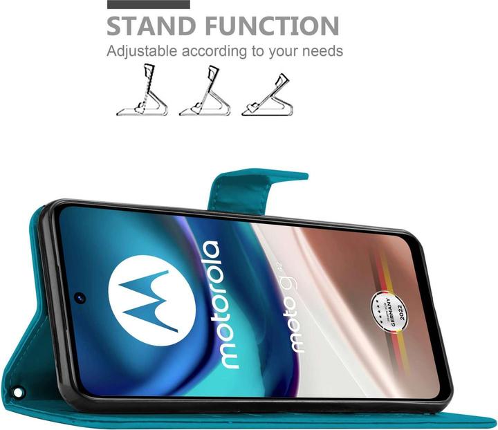 Produktbild Cadorabo Hülle für LG K40S mit Blumen Muster (Xiaomi Redmi K40s, LG K40s)
