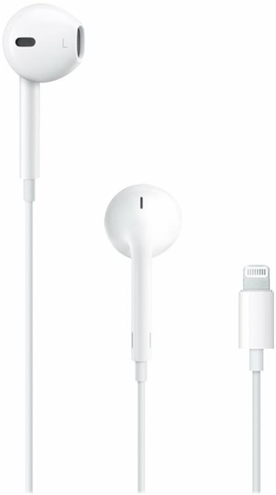 Produktbild - MWTY3ZM/A Apple EarPods Lightning Audio Stereo HF White (ANC, Kabelgebunden)