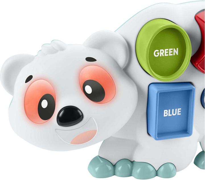 Actual product image Fisher-Price BlinkiLinkis shapes polar bear, toddler toy, german edition (German)