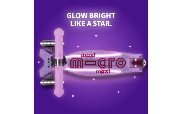 Image du produit Micro Scooter Maxi Deluxe Glow LED Plus Luminous Purple