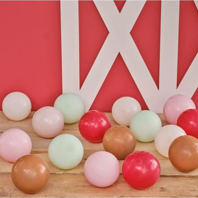 Produktbild Ginger Ray Kit de ballons Rouge, Nude, Vert, Rose et Blanc