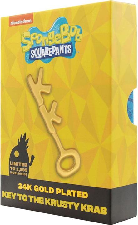 Produktbild Fanattik SpongeBob Schwammkopf Replik Krosse Krabbe Key 24k Gold Plated