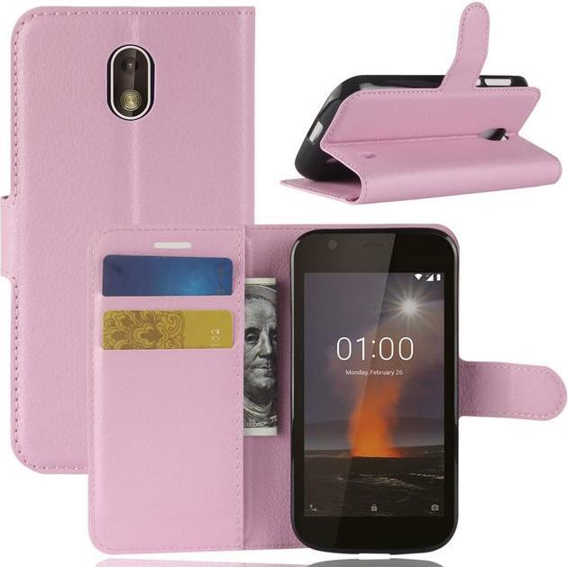 Produktbild MU Classic Litchi Leder Bookcover Series (Nokia 1)