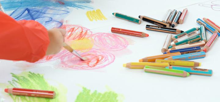 Actual product image STABILO woody 3 in 1 coloured pencil with sharpener and brush (Pastel shades, 18 x)