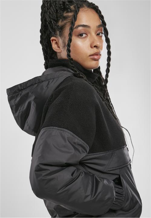 Actual product image Urban Classics Ladies Sherpa Mix Pull Over Jacket (M)