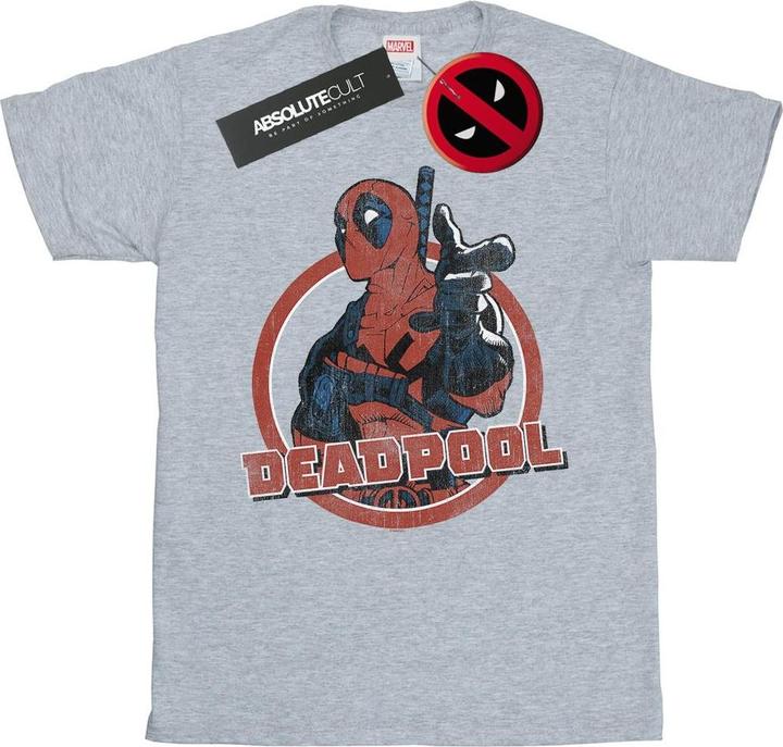 Immagine prodotto Deadpool Gun Finger Maglietta Ampia Donna (S)