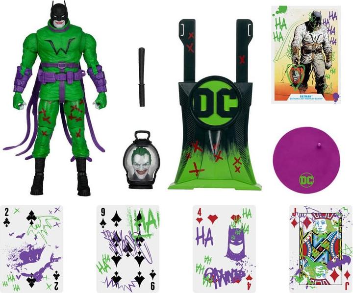 Actual product image McFarlane DC Multiverse action figure Batman (Batman: Last Knight on Earth) Jokerised (Gold Label) 18 cm
