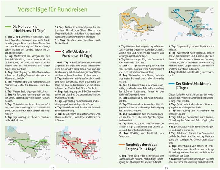 Actual product image Reise-Handbuch Reiseführer Usbekistan (German, Natasha Thoma, Isa Duck, 2023)