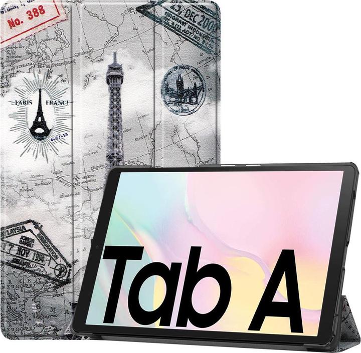 Actual product image Cover-Discount Galaxy Tab A7 (2020) - Tri-fold Smart Case Paris (Galaxy Tab A7 10.4 (2020))