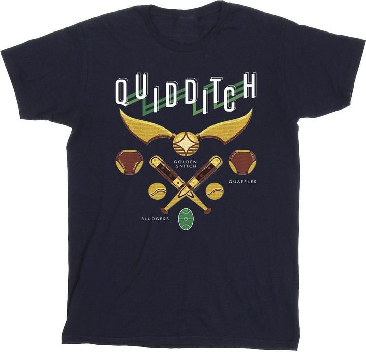 Actual product image Boys Quidditch Bludgers Quaffles T-Shirt (140, 146)