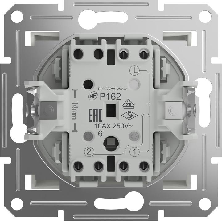 Produktbild Schneider Electric Wechselschalter Asfora Weiss (RAL 9003) EPH0470121D