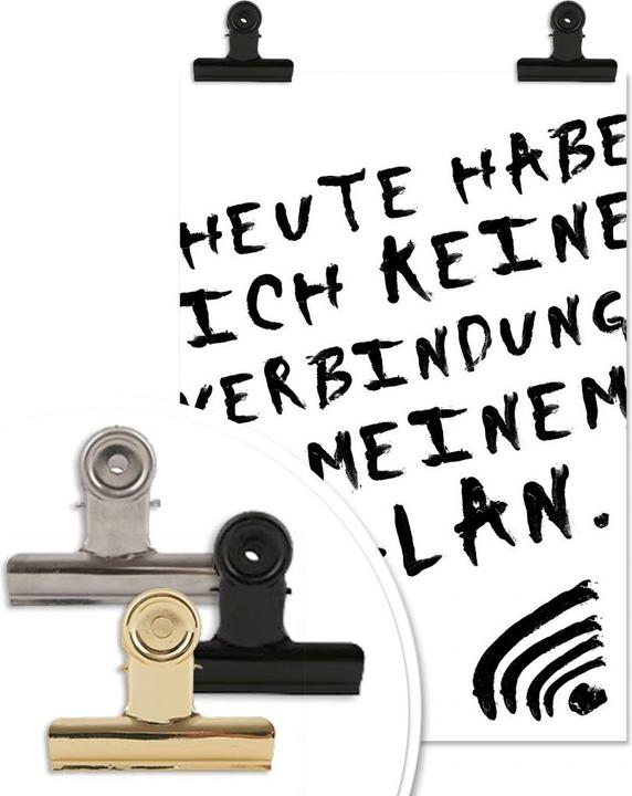 Produktbild Trenddeko Heute habe ich keine Verbindung zu meinem E-LAN (50 x 75 cm)